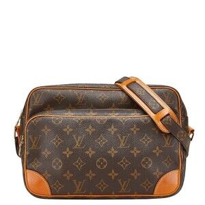 Louis Vuitton Monogram Nile Crossbody Shoulder Bag Brown Leather
